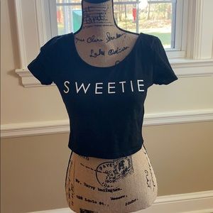 Divided H & M half top